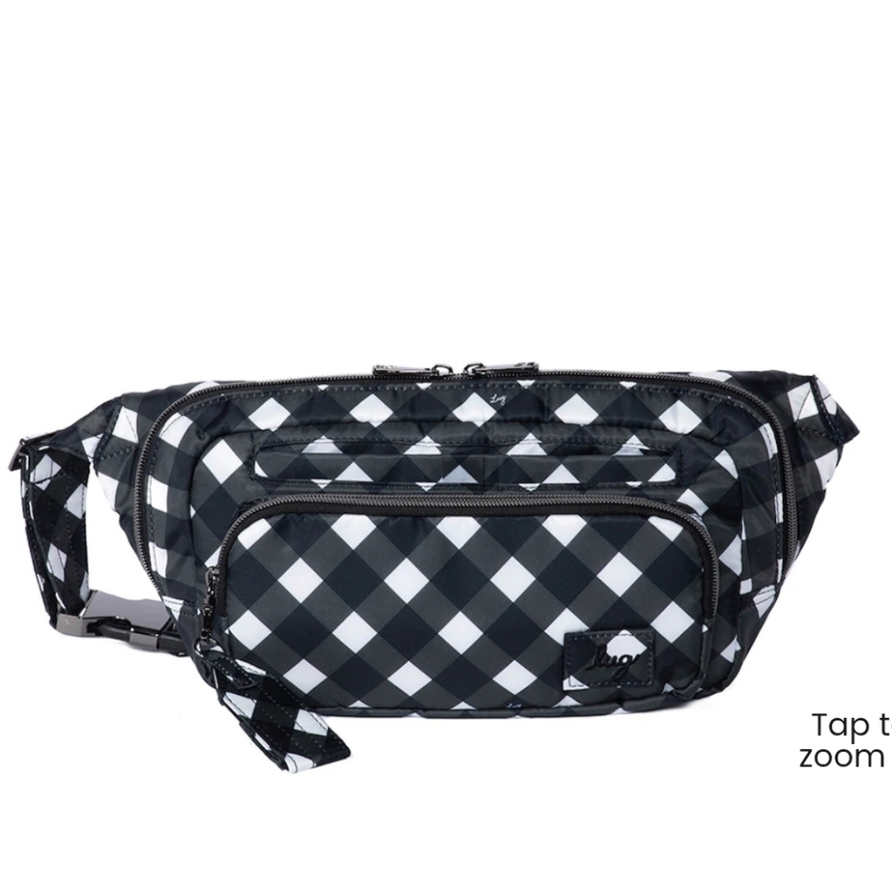 LUG Hitch B&W Checkered Belt Bag